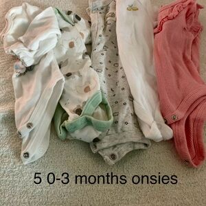 Assorted Baby Onesies Set